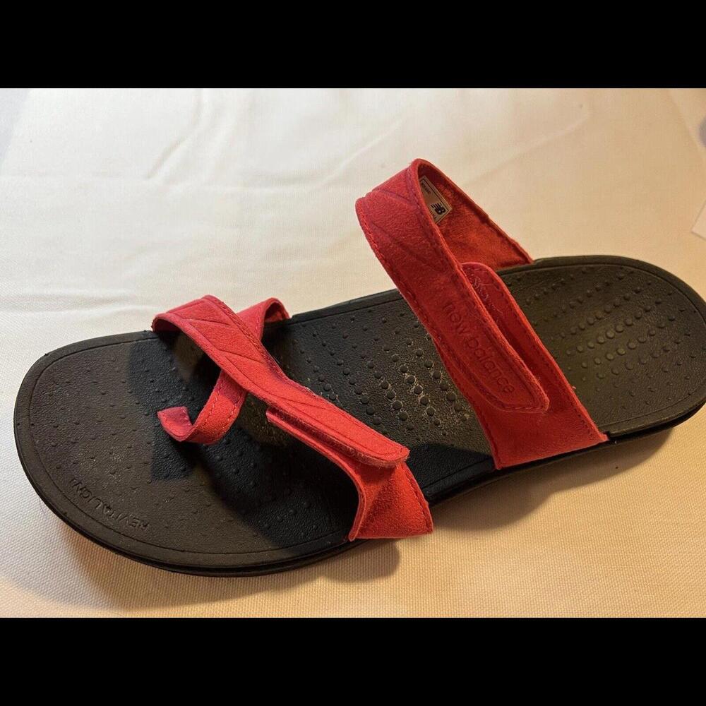 new balance Woman’s Sandals 8 Pink revitalign Slip On Adjustable Cross Straps
